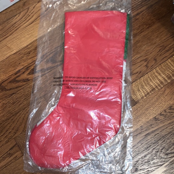 Holiday Lane's smiling Santa Stocking - Picture 6 of 6